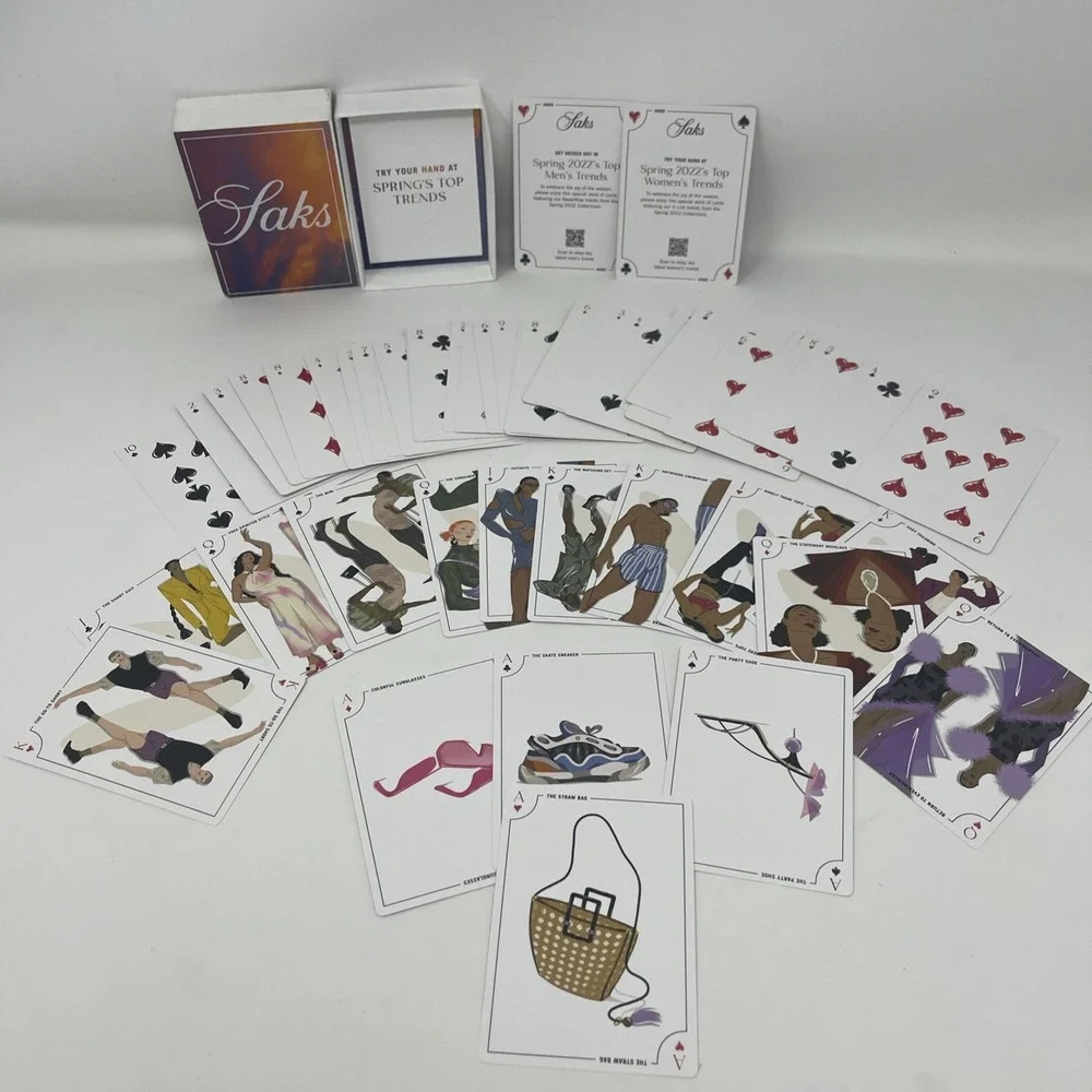 Saks 5th Avenue Playing Cards Complete Exclusive Member Only Spring Trends‎ 2022
